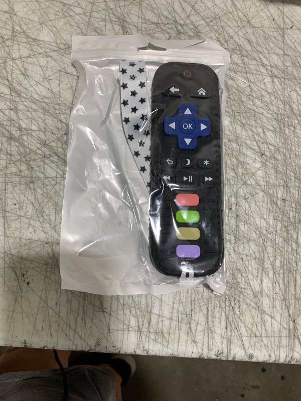 Photo 1 of Chuya Baby Teether Toy Chew Toy for Babies 3-24 Months TV Remote Control Shape Teething Relief Baby Toys for Infants (Black)