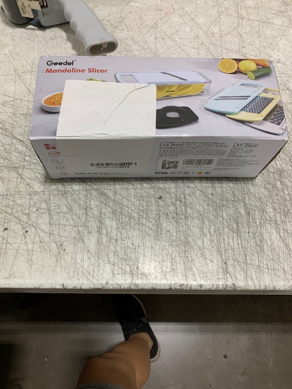 Photo 1 of Geedel Professional Mandoline Slicer for Kitchen, Multi Purpose Vegetable Slicer Cutter, Vegetable Cutter Onion Cutter for Veggie Fruit Cheese