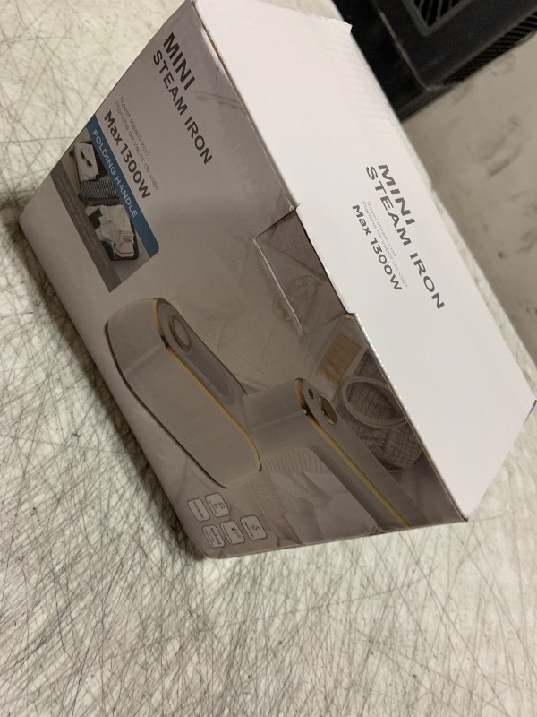 Photo 1 of Travel Steamer for Clothes Portable Rotary Garment Iron 1200W Small Travel Steam Iron for Home, Dorm, College, 150ml Water Tank, Foldable Wrinkle Remover 120V