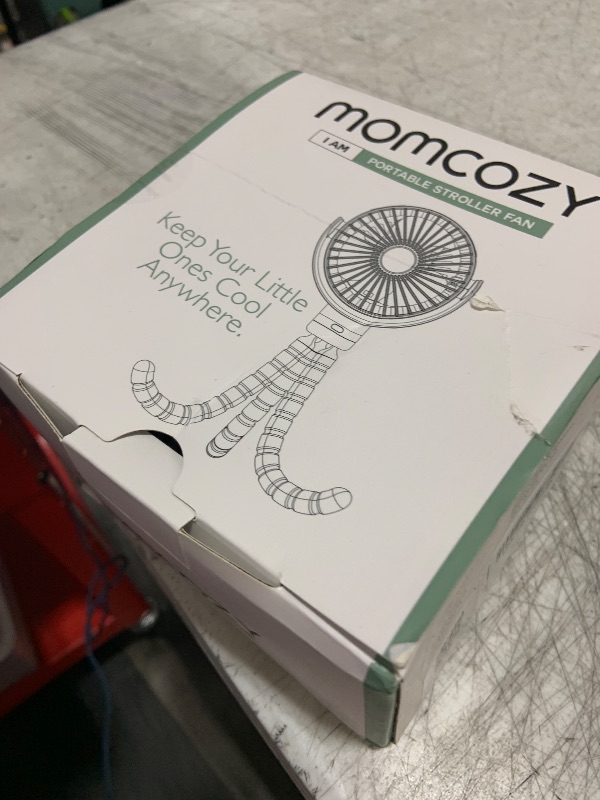 Photo 1 of Momcozy 8000mAh Portable Stroller Fan, 27H Ultra-long Battery Life Detachable 4 Speed 360°Rotate LED Night Light with 2 Modes, USB Rechargeable Handheld Cooling Fan for Travel/Car Seat/Bedroom