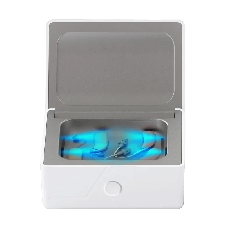 Photo 1 of Hearing Aid Dryer and Hearing Aid Dehumidifier with UV-C Ultraviolet Lamp, Smart Thermostat, Dual Mode Drying Selection, Hearing Aid Cleaning Kit for Hearing Aids, Best Way to Cancel Hearing Aid Noise