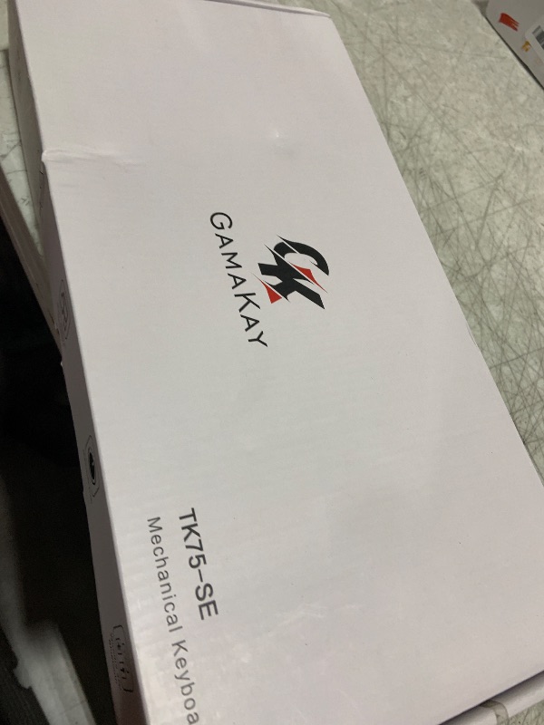 Photo 1 of GK GAMAKAY TK75 SE 75% Mechanical Keyboard with Knob Control, Hot Swap RGB Bluetooth 5.0/2.4GHz Wireless/USB-C Wired PBT Cherry Profile Keycaps Silent Gaming Keyboard (Black-Outemu Yellow Switch)