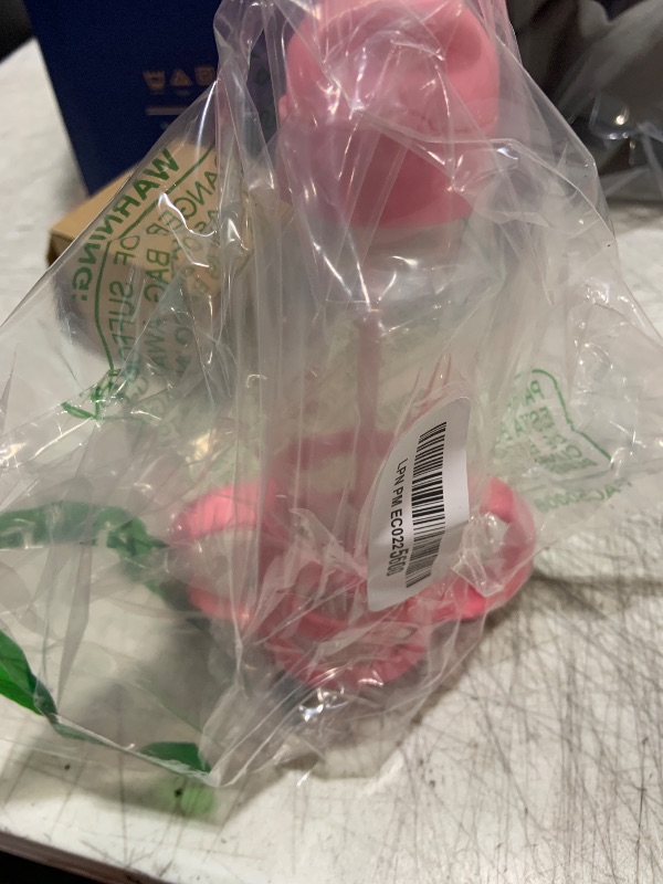 Photo 1 of Dr. Brown's Milestones Narrow Sippy Straw Bottle, Spill-Proof with 100% Silicone Handles and Weighted Straw, 8 oz/250 mL, Pink, 6m+