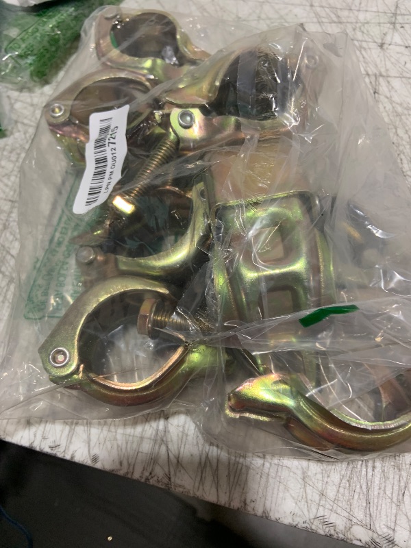 Photo 1 of USCaster 4 Pack Swivel Scaffolding Clamps Rotate 360 Degrees Scaffolding Couplers at Any Angles Galvanized, Universal Fit for 1-3/4" to 1-9/10" OD Tubes, Universal Fit for 1-3/4" to 1-9/10" OD Tubes