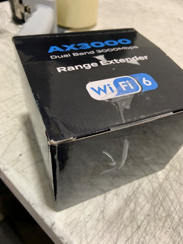 Photo 1 of 2025 AX3000 WiFi 6 Range Extender, WiFi Extender Signal Booster with Gigabit Ethernet Port, Dual Band (2.4G&5.8G) WiFi Repeater Cover up to 13888sp.ft, Faster Speed and Wider Cover, Quick Setup
