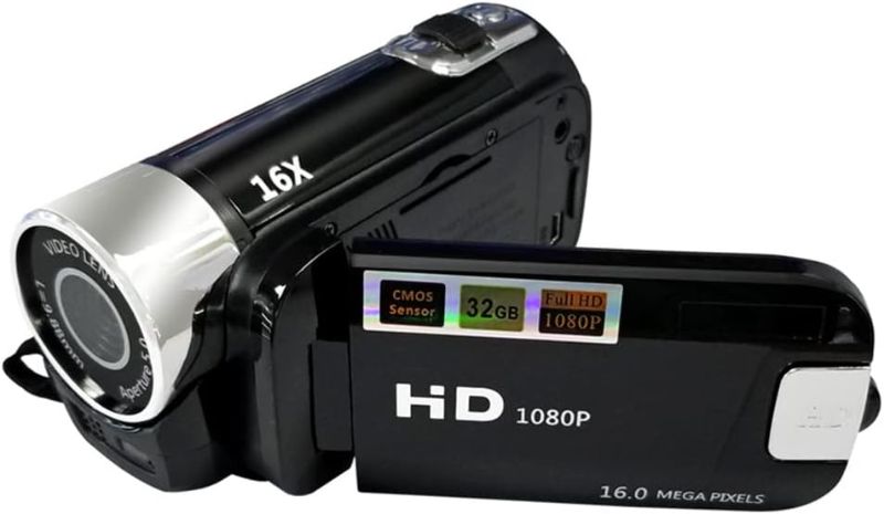 Photo 1 of Andoer Portable 1080P High Definition Digital Video Camera DV Camcorder 16MP 2.7 Inch LCD Screen 16X Digital Zoom Built-in Battery