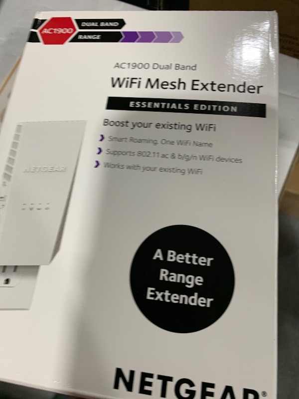 Photo 1 of NETGEAR WiFi Mesh Range Extender EX6400 - Coverage up to 2100 sq.ft. and 35 devices with AC1900 Dual Band Wireless Signal Booster & Repeater (up to 1900Mbps speed), plus Mesh Smart Roaming