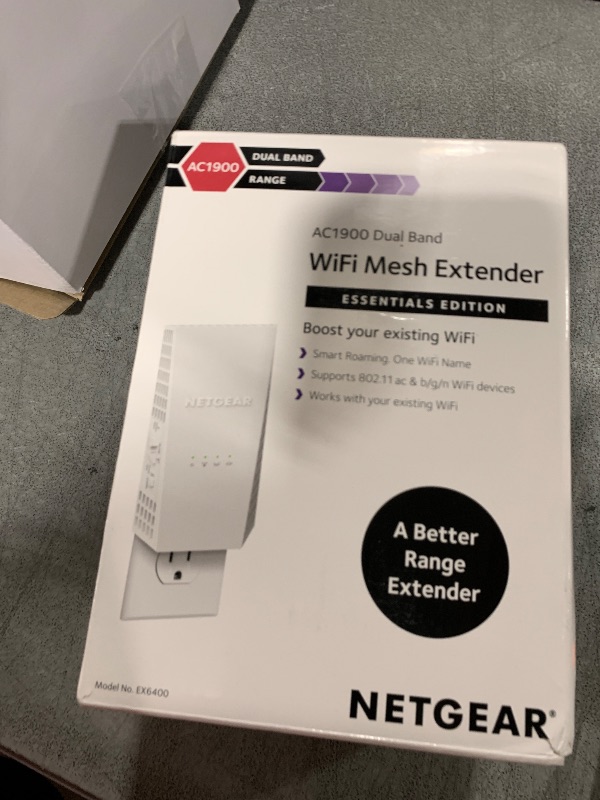 Photo 1 of NETGEAR WiFi Mesh Range Extender EX6400 - Coverage up to 2100 sq.ft. and 35 devices with AC1900 Dual Band Wireless Signal Booster & Repeater (up to 1900Mbps speed), plus Mesh Smart Roaming