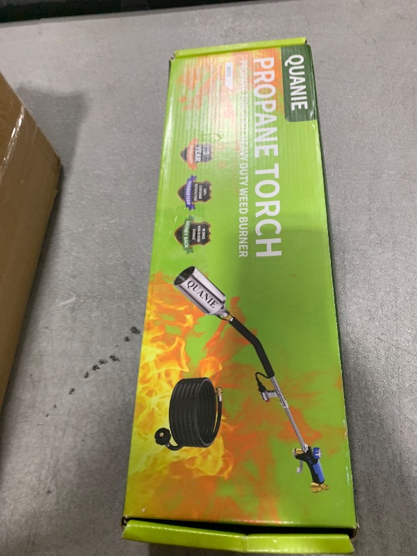 Photo 1 of Propane Torch Weed Burner Kit,Weed Torch Blow Torch 1,800,000 BTU with 1lb Propane Cylinder Adapter and Storage Bag,Flamethrower with Turbo Trigger and 10FT Hose for Flame Weeding,Roofing,Melting Ice
