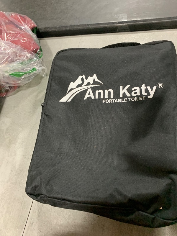 Photo 1 of Ann Katy Upgrade XL Portable Toilet for Adults, Extra Large Portable Travel Floding Camping Toilet, Camping Tall Toilets with Lid for Kids Compact Potty for Car,Hiking,Beach,Toilet Storage Stool