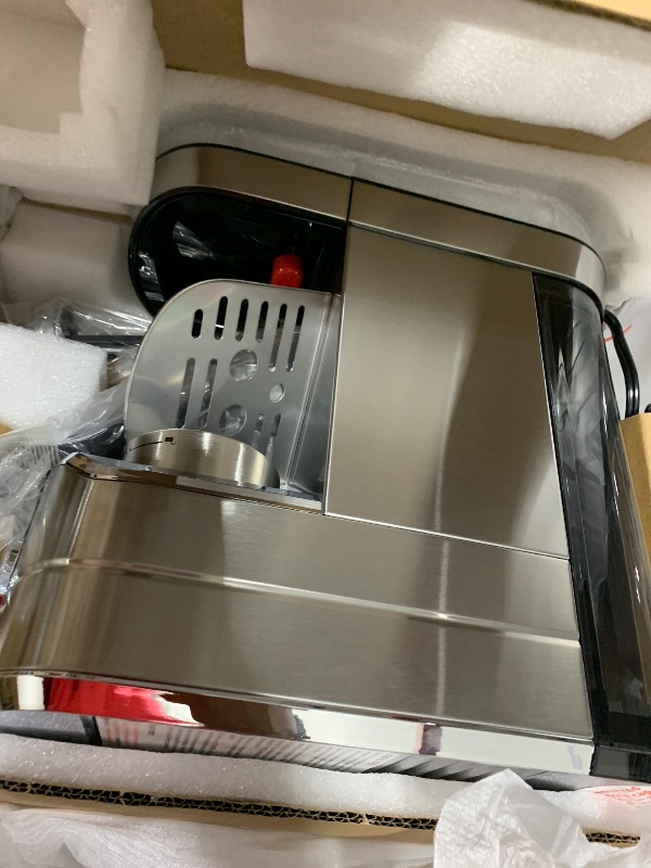 Photo 1 of CASABREWS CM5418 Espresso Machine 20 Bar, Compact Espresso Maker with Steam Milk Frother, Stainless Steel Coffee Machine with 34oz Removable Water Tank for Cappuccino, Latte, Silver
