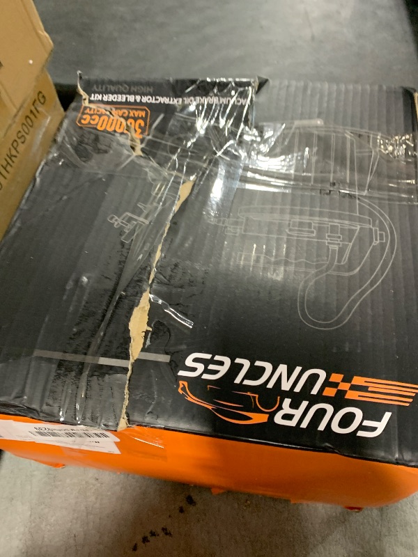 Photo 1 of FOUR UNCLES 3L Brake Bleeder Vacuum Pump Kit - Pneumatic Brake Fluid Extractor with 1L Refilling Bottle & Adapters for Automotive Bleeding, One-Person Operation