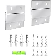 Photo 1 of French Cleat 2 inch 2 Pairs Mirror Hanger Kit 30 lb Z Hanging Heavy Picture Mirror Frame Wall Mounting Bracket Hardware Duty Clips Hangers Brackets Mount Cleat Cabinet Shelf Hooks Art Board Canvas
