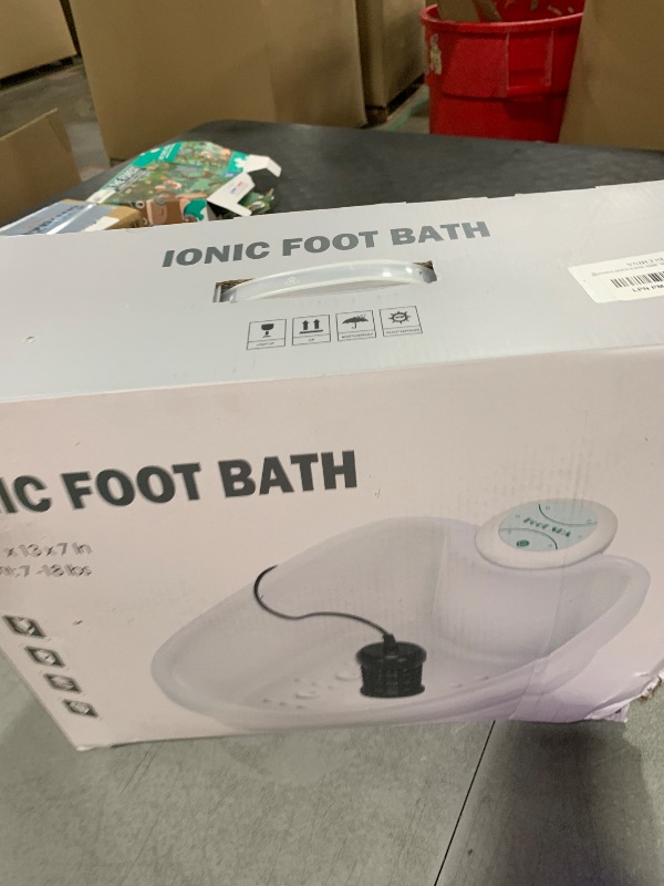 Photo 1 of WL VnioLife Ionic Foot Bath Detox Machine with Bag, Portable Detox Foot Spa System, Ion Cleanse Detox Set for Home Beauty Salon Spa Use with Replacement Arrays, 100 Liners