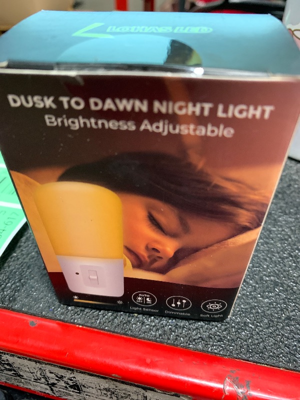 Photo 1 of L LOHAS LED Dimmable Night Light[2 Pack], LED Night Lights Plug into Wall with Dusk to Dawn Sensor, Soft White 3000k Brightness Adjustable, Kids Nightlight for Bedroom,Baby Nursery,Hallway