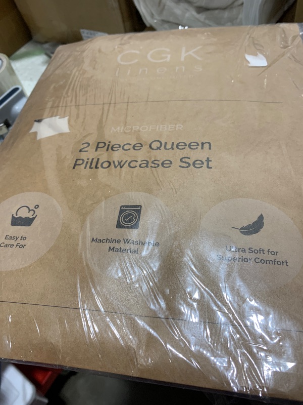Photo 1 of Queen Pillow Cases Set of 2 - Ultra Soft Hotel Quality Pillowcase Covers - Luxury Comfy Bedding for Women, Men, Kids and Teens - Machine Washable Pillow Protectors - 2 Pieces Set - Queen Size Cream
