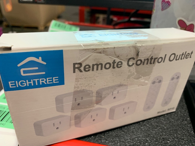 Photo 1 of EIGHTREE Remote Control Outlet for Seniors, Mobility-Limited Users, Wireless Light Switch for Christmas Decorations, Household Appliances, Expandable Remote Outlet Switch, 15A/1800W, 100ft RF Range