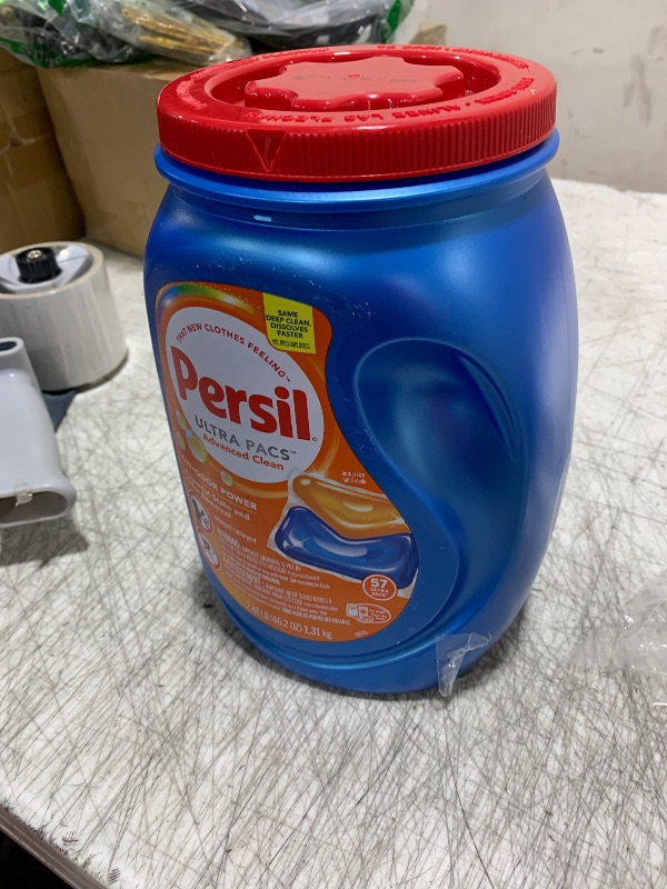 Photo 1 of Persil Ultra Pacs Advanced Clean Oxi+Odor Power Laundry Detergent, 57 count