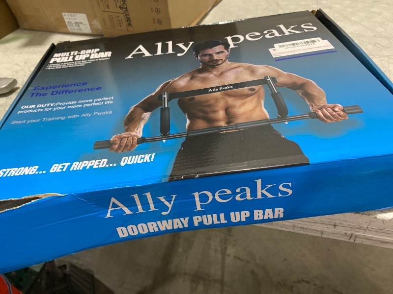 Photo 1 of ALLY PEAKS Pull Up Bar Thickened Steel Pipe Super Heavy Duty Steel Frame Upper Workout Bar| Multi-Grip Strength for Doorway | Indoor Chin-Up Bar Fitness Trainer for Home Gym Portable (silver2)