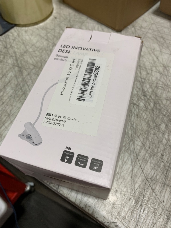 Photo 1 of deaunbr LED Reading Light with Clip USB Rechargeable Book Lights, Eye Protection 24 LEDs Flexible Neck Night Bed Lamp, Touch Control Portable Clamp Desk Lamps for Bed Headboard, Computers