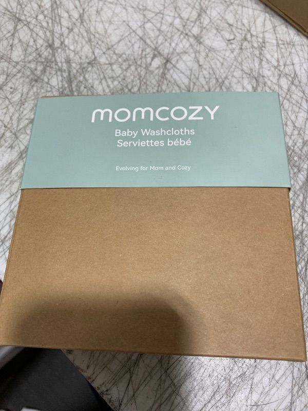 Photo 1 of Momcozy Soft & Absorbent Baby Washcloths - 4 Layer Design| Medium Thickness| Premium Cotton for Newborns' Skin-Great for Bathing, Wiping & on-The-go Use, Shower Gift and Essential(5 Pack, 10x10 inch)