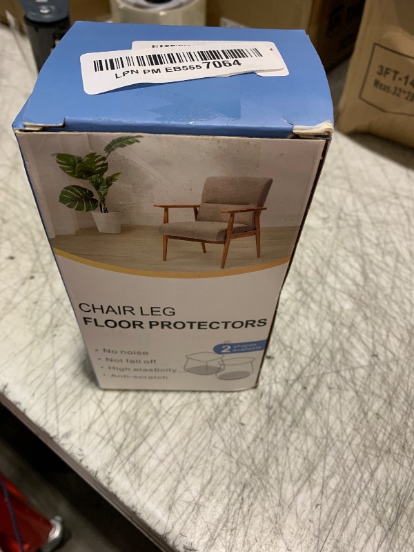 Photo 1 of BUMACO 40Pcs Chair Leg Floor Protectors Chair Leg Protectors for Hardwood Floors Silicone Pads Covers to Protect Floors Clear Universal S (15/16"~1-5/16")