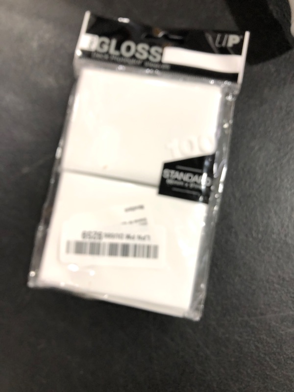 Photo 1 of Ultra Products Ultra Pro Deck Protectors, 100 Sleeves for Sports or Game cards, White