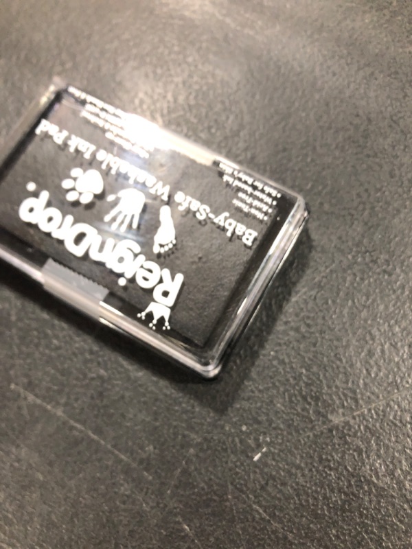 Photo 1 of ReignDrop Ink Pad For Baby Footprint & Handprint - Creates Impressive Long Lasting Keepsake Stamp for Infant & Kids. Smudge Proof, Easy to Wipe Off Skin, Safe & Gentle Acid Free(Black)