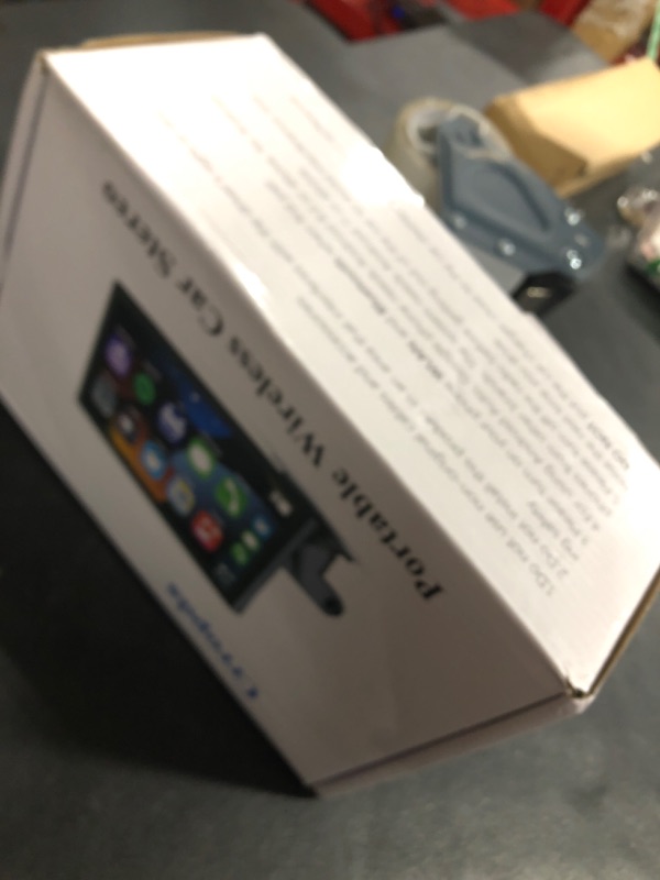 Photo 1 of 9 Inch Portable Carplay Screen for Car,Wireless Carplay & Android Auto Touch Screen,Car Audio Receivers with Bluetooth,Mirror Link,Siri,GPS Navigation,Voice Control