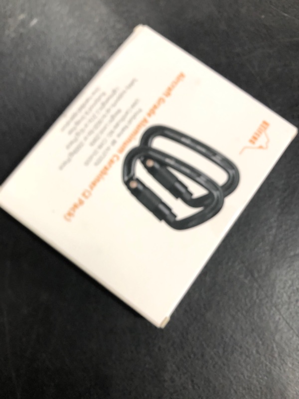Photo 1 of BEIFENG Auto Locking Carabiner 25KN Professional Rock Climbing Carabiner Obtained UIAA Certification Heavy Duty Carabiners Suitable for Rock Climbing, Camping, Rappelling, Rescue(All Black-2PCS)