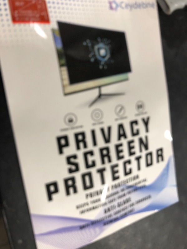 Photo 1 of Ceydebne 20 Inch Privacy Screen for Monitor with 16:9 Widescreen Monitor Blue Light Screen Protector - Anti-Glare - Anti-Scratch Protector Film for Data Confidentiality Privacy Shield [2 Pack]