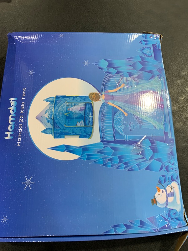Photo 1 of Hamdol Princess Play Tent, Frozen Toy for Girls, Ice Castle Kids Tent Indoor and Outdoor, Large Imaginative Playhouse 51" X 40" with Carrying Bag for 1 2 3 4 5 6 7 8 9 Years Old Girls Gift