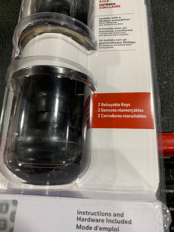 Photo 1 of Honeywell Safes & Door Locks - Interior & Exterior Door Knob with Lock & Keys Set - Anti Bump Resistant Front Door Knob for Bedroom & Bathroom - 6.5 x 2.75 x 2.75 in - Oil Rubbed Bronze - 8101401
