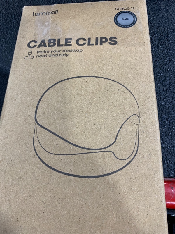 Photo 1 of Lamicall Spring Cable Clips, Desk Office Accessory - 12Pack Compact Office Organizer Holder, Mother's Day for Mother, Cable Management Clips, Nightstand Phone Charging Cord Holder Wire Organizer