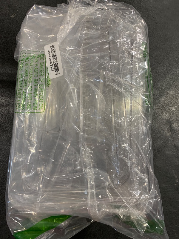Photo 1 of 10 Pcs 1/3 Size Clear Food Pan Lids Polycarbonate Universal Handled Hotel Pan Cover Table Catering Plastic Food Pan Lid with Handle Restaurant Commercial Pan Covers for Food Fruits Vegetables