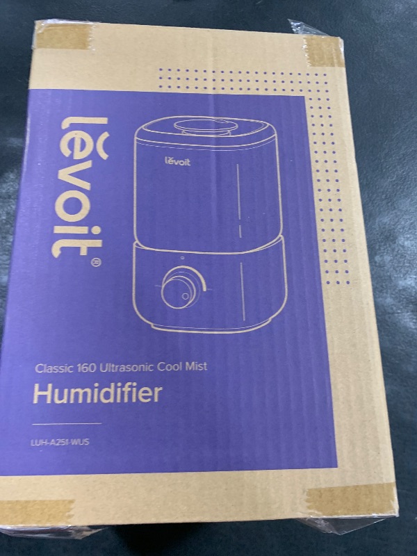 Photo 1 of LEVOIT Top Fill Humidifiers for Bedroom, 2.5L Tank for Large Room, Easy to Fill & Clean, 28dB Quiet Cool Mist Air Humidifier for Home Baby Nursery & Plants, Auto Shut-off and BPA-Free for Safety, 25H