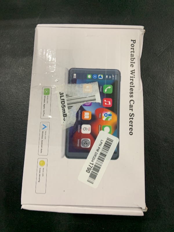 Photo 1 of Portable Wireless with Apple CarPlay and Android Auto Screen for Car, 7" HD Touch Screen Car Stereo with Mirror Link, Bluetooth 5.2, Backup Camera, AUX,FM Transmitter for All Vehicle