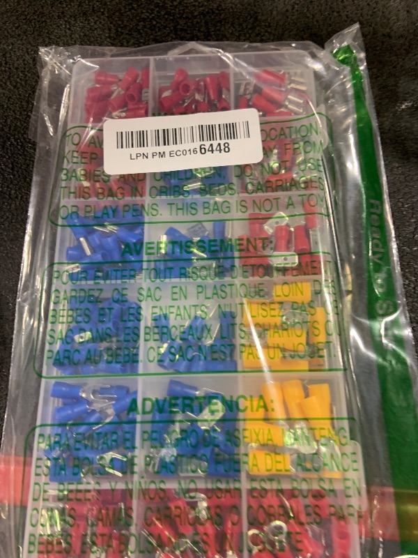 Photo 1 of Feggizuli 280PCS Crimp Connectors, 2.8mm 4.8mm 6.3mm Male and Female Spade Connector kit, 15 Types Crimp Terminals Electrical Connectors, Electrical Terminals Includes Spade Ring Fork Wire Connectors