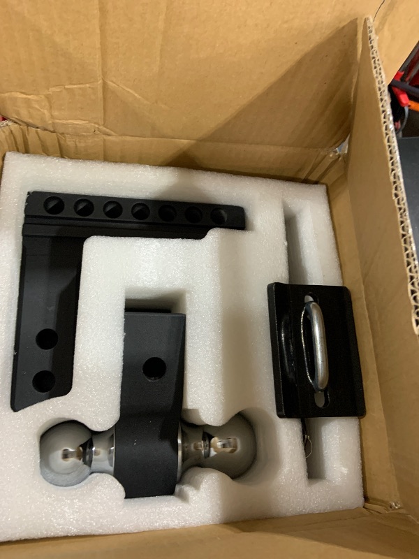 Photo 1 of Kohree 6 Inch Adjustable Trailer Hitch Fit 2 Inch Receiver, Dual Solid Ball 2" and 2-5/16"(12,500 LBS GTW), Drop & Rise Heavy Duty Aluminum Tow Hitch with 2" Hitch Tightener & 2 Locking Hitch Pin