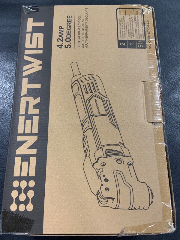 Photo 1 of ENERTWIST Oscillating Tool, 4.2 Amp Oscillating Multitool Kit with 5° Oscillation Angle, 6 Variable Speed, 31pcs Saw Accessories, Auxiliary Handle and Carrying Bag, ET-OM-500