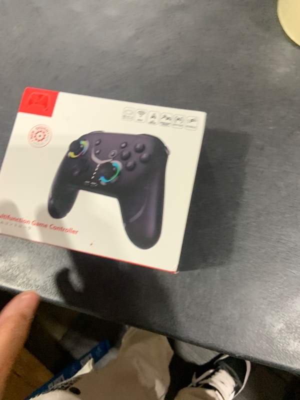 Photo 1 of Wireless Switch Controller for Nintendo Switch/Lite/OLED, Bluetooth Game Controller for iPhone/Android/Mobile Phone/PC/Steam/Mac/iPad/TV with Macro/Vibration/Motion Control/Turbo/800mAh Battery