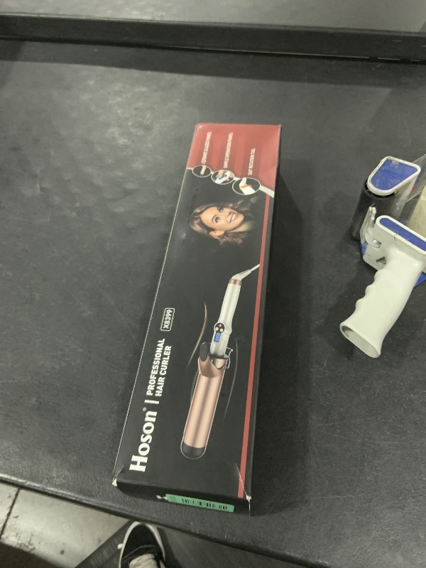Photo 1 of Hoson 2 Inch Curling Iron Large Barrel, Long Barrel Curling Wand Dual Voltage, Ceramic Tourmaline Coating with LCD Display, Glove Include