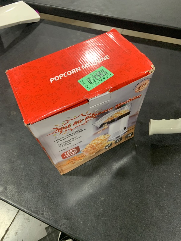 Photo 1 of Fast, Efficient & Healthy Hot Air Popper Popcorn Maker Machine - 4.5qt Oil-Free Hot Air Popcorn Popper, 2-Min 60g Popcorn Air Popper Fast, Efficient & Healthy, One-Touch & Easy To Clean