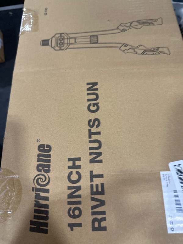 Photo 1 of HURRICANE 16” Rivet Nut Tool, Hand Rivet Nut Tool with 13 Metric and SAE Mandrels, 130Pcs Threaded Rivet Nuts, Auto Release Nutsert Rivnut Tool, Durable Riveter Nutsert Hand Tool, Sturdy Plastic Case