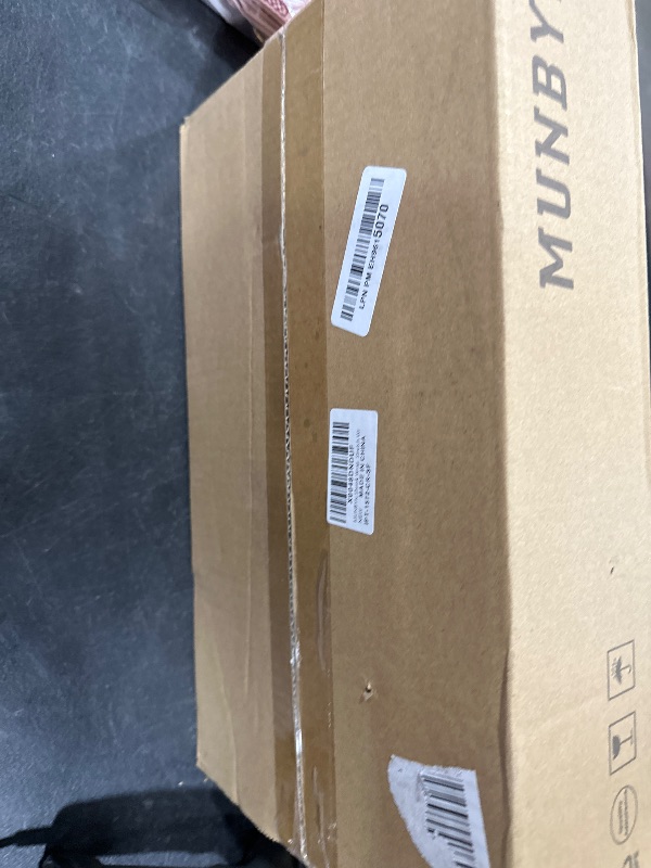 Photo 1 of MUNBYN Shrink Wrap, Stretch Wrap with Handles, Stretch Film Roll Industrial Strength, Plastic Wrap for Pallet Wrapping Shipping Moving, 15 Inch x 1000 Ft, 2 Pack, 60 Gauge