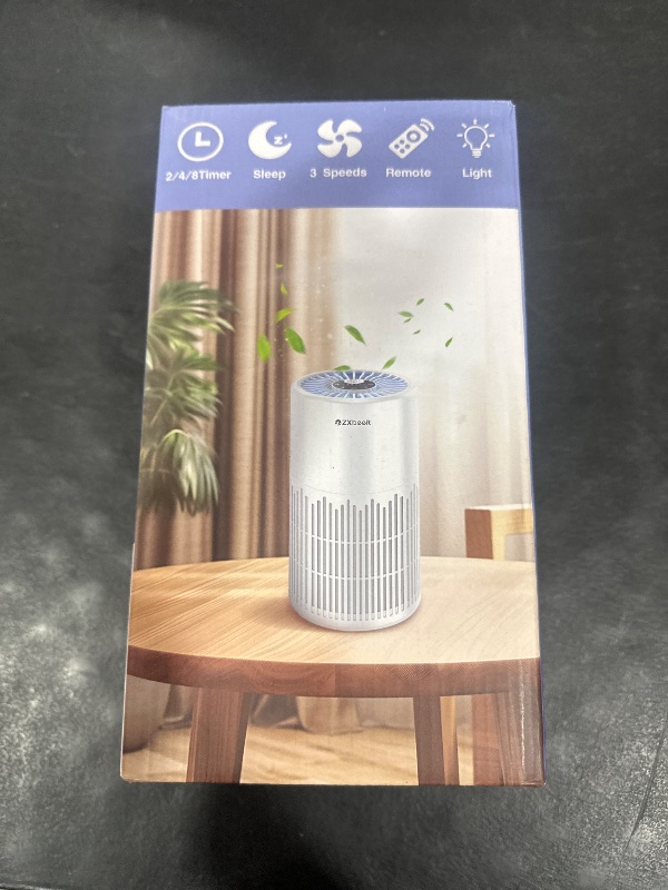 Photo 1 of ZXBEER H13 True HEPA Air Purifier with Remote Control, Night Light, Timer, Sleep Mode, Quiet Air Cleaner for Baby, Living Room, Kitchen (White)
