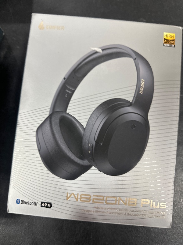 Photo 1 of Edifier W820NB Plus Hybrid Active Noise Cancelling Headphones - LDAC Codec - Hi-Res Audio Wireless & Wired - Fast Charge - 49H Playtime - Over Ear Bluetooth V5.2 Headphones- Black