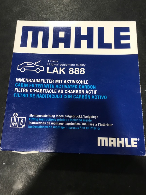Photo 1 of MAHLE LAK 888 Cabin Air Filter