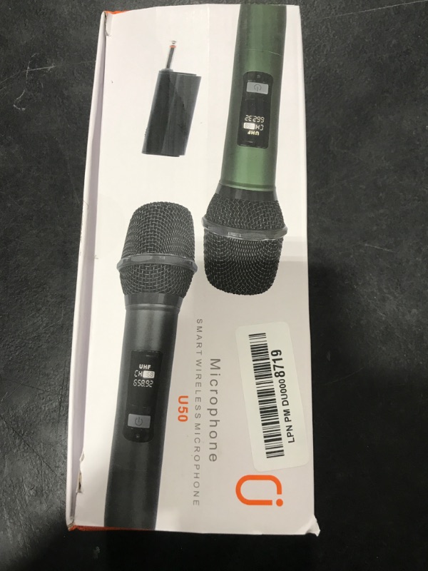 Photo 1 of HWWR Wireless Microphones, Professional UHF Dual Microphones for Karaoke, Wireless Dynamic Microphone System Set with Rechargeable Receiver,Plug and Play.