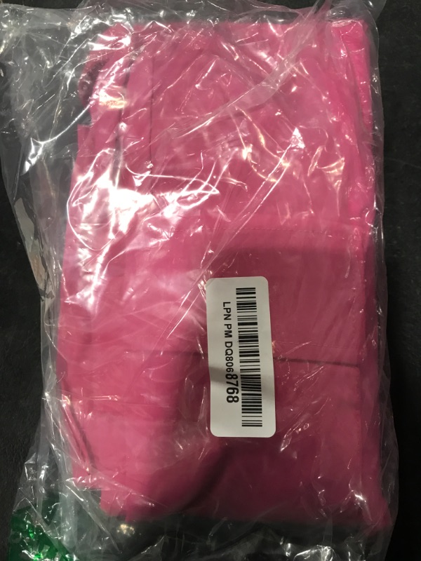 Photo 1 of COPYLEAF Cargo Pants Women Low Waisted Parachute Pants with Pockets Loose Baggy Hiking Pants Y2K Clothes Hot Pink